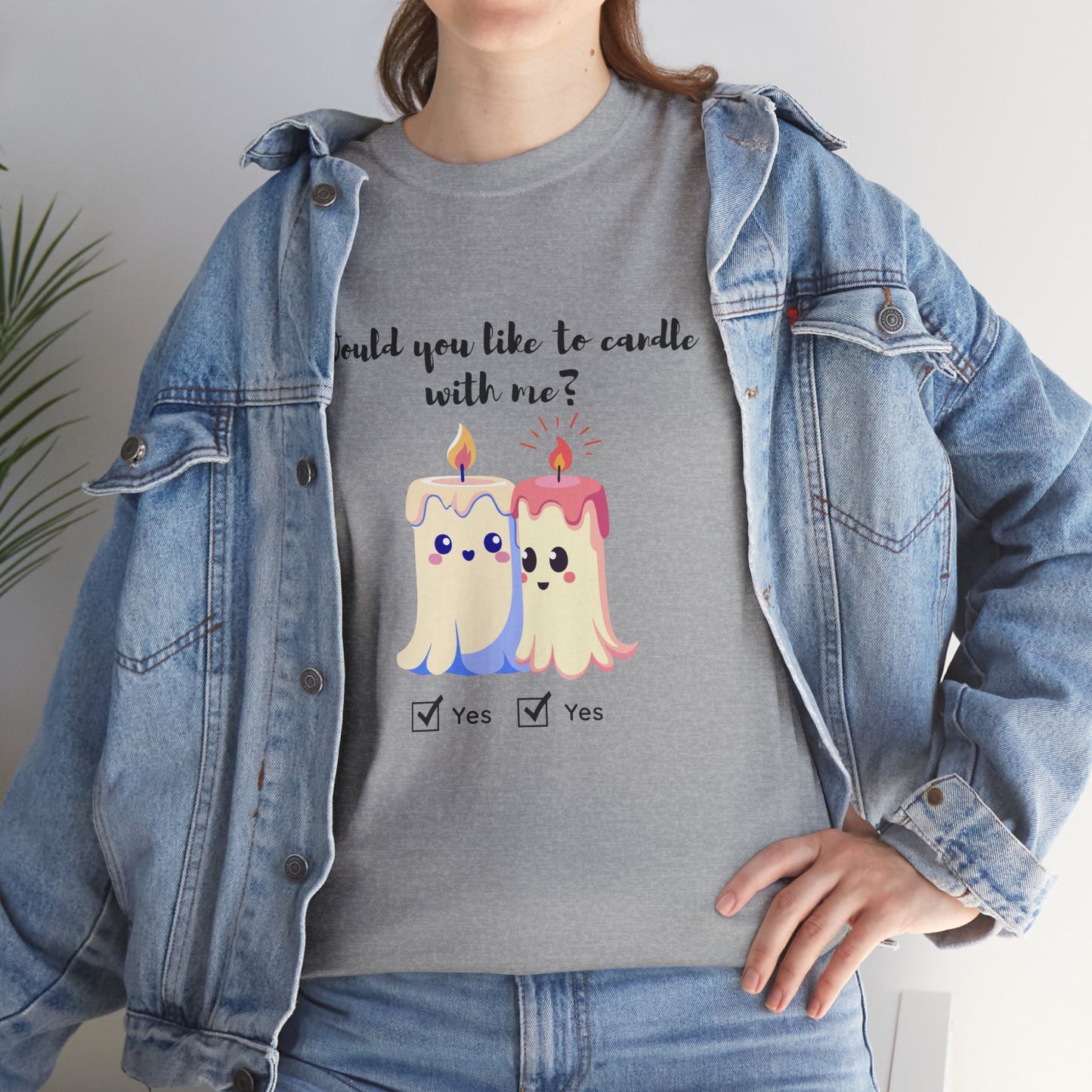 Woud You Like to Candle With Me Tee — Candlelight Scent Lover Shirt