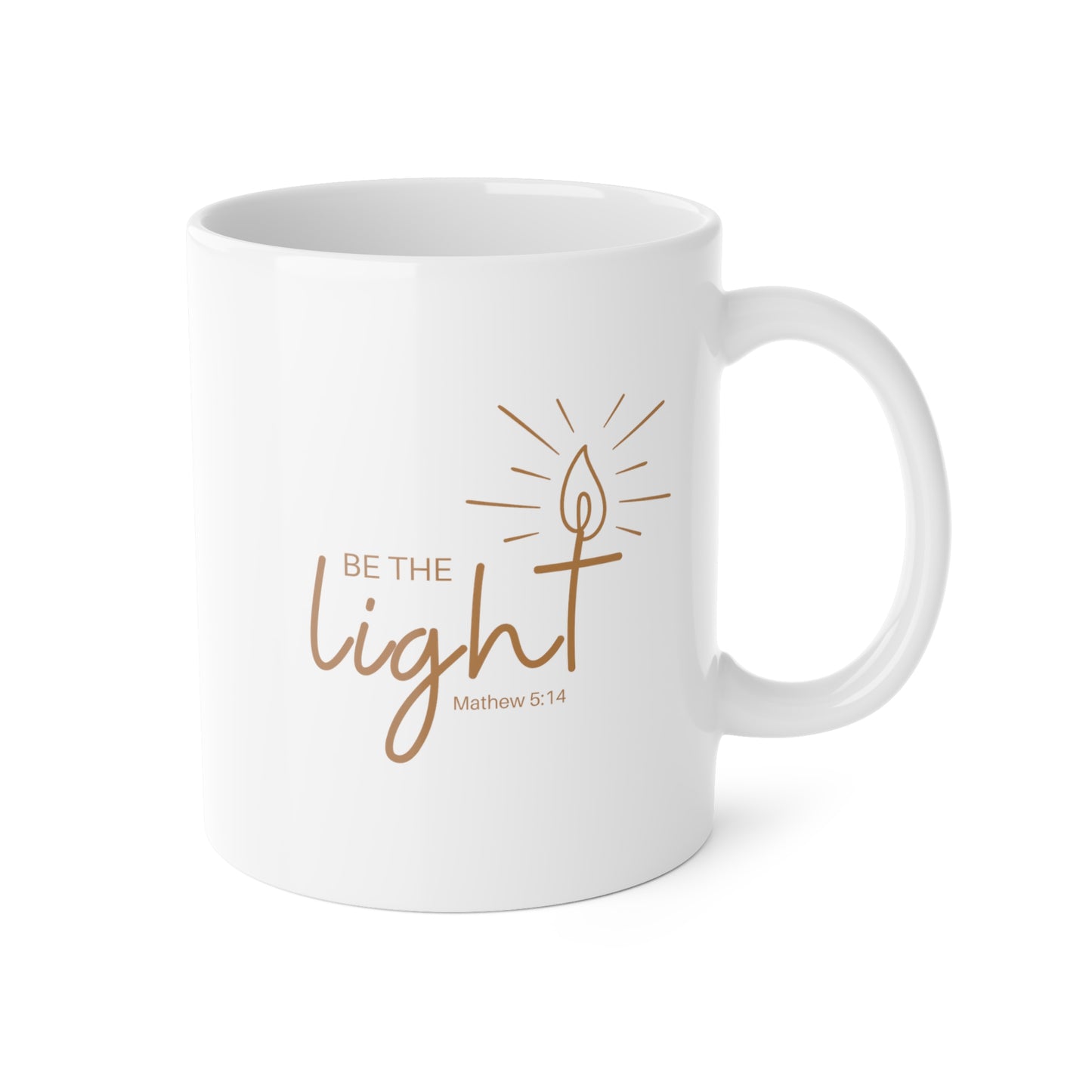 Be the Light - White Ceramic Mug (11oz)