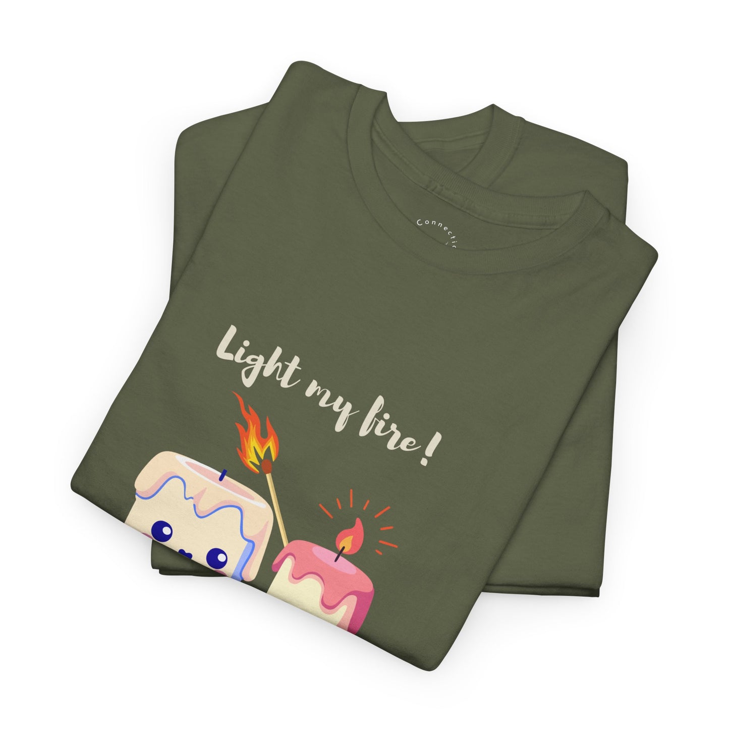 Light My Fire T-Shirt — Vintage Flame Graphic Tee