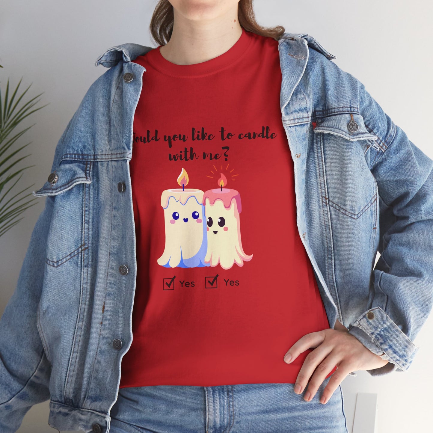 Woud You Like to Candle With Me Tee — Candlelight Scent Lover Shirt