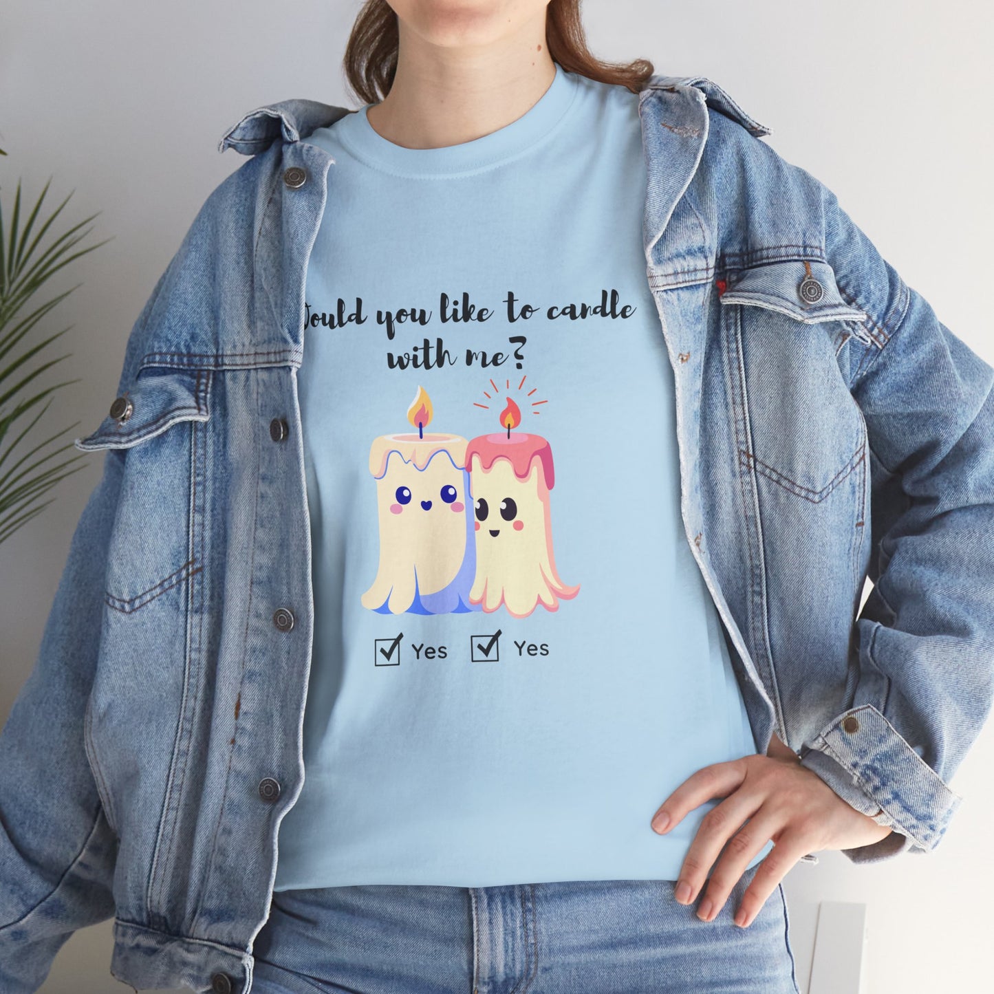 Woud You Like to Candle With Me Tee — Candlelight Scent Lover Shirt