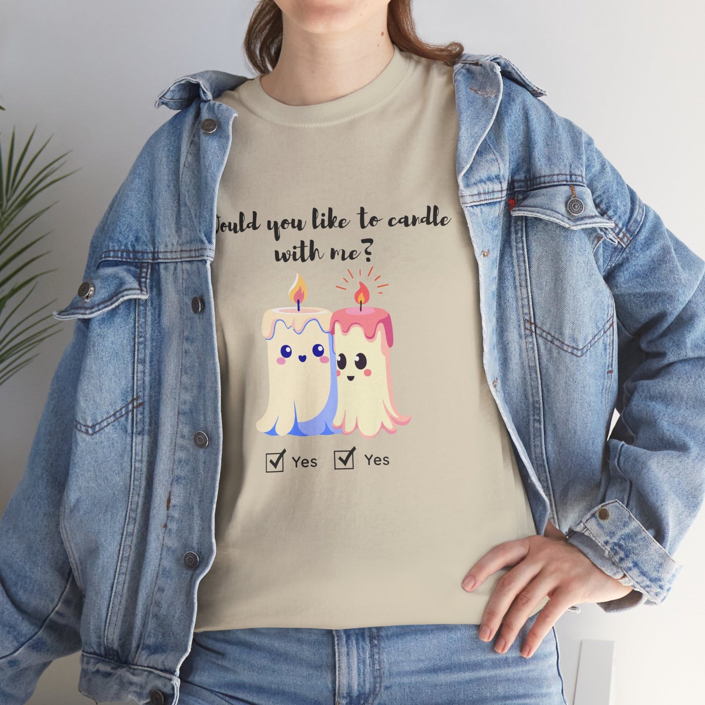 Woud You Like to Candle With Me Tee — Candlelight Scent Lover Shirt