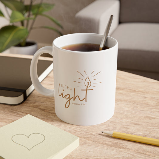 Be the Light - White Ceramic Mug (11oz)