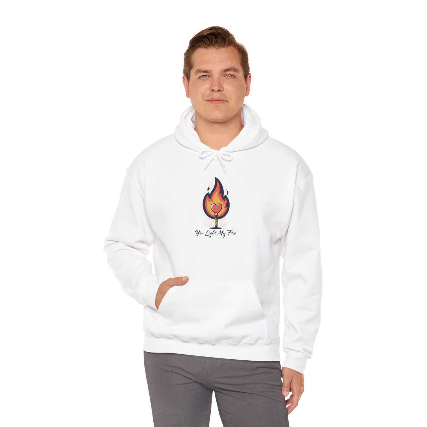You light My Fire Unisex Heavy Blend™ Hooded Sweatshirt