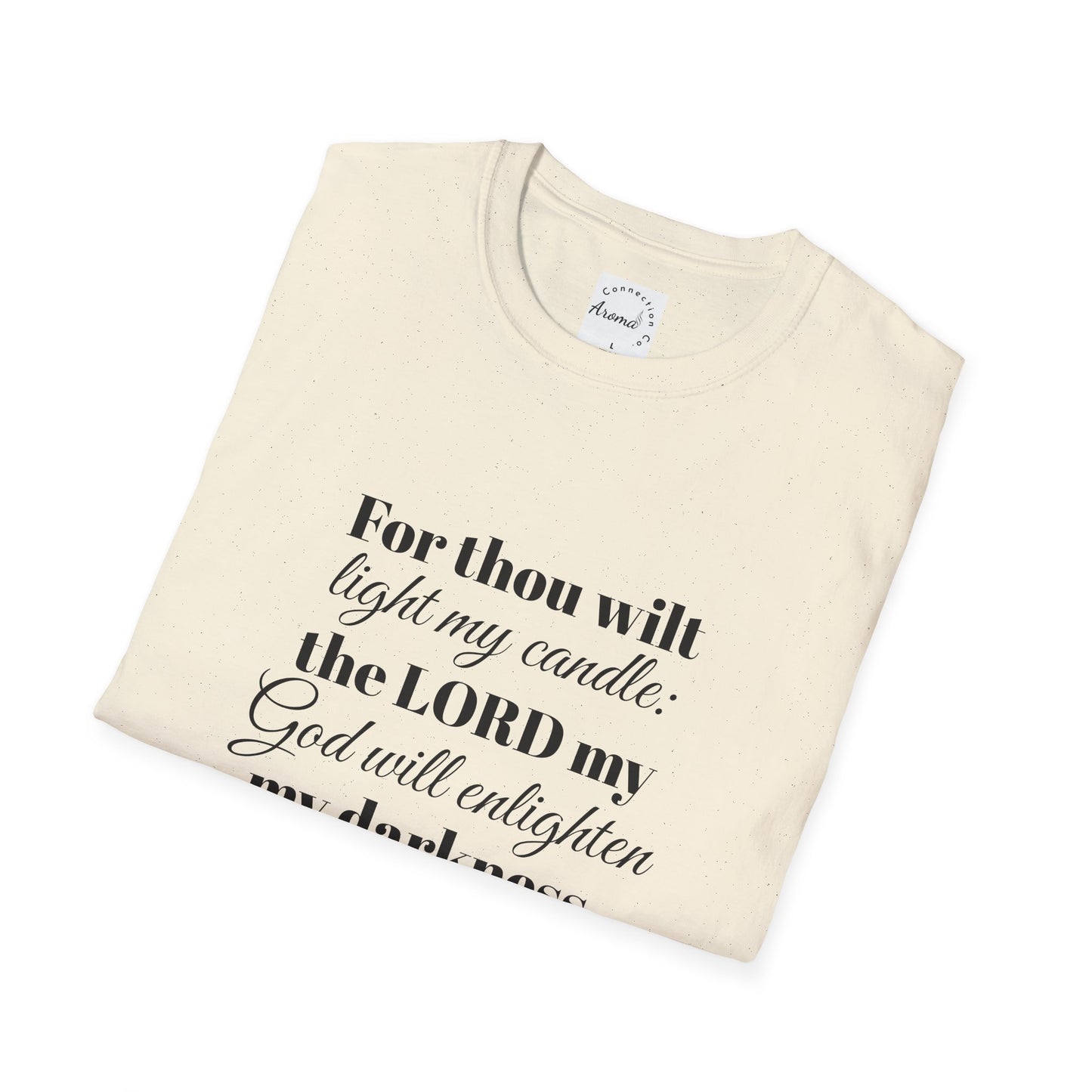 For Thou Wilt Light My Candle T-Shirt — Inspirational Religious Quote Tee