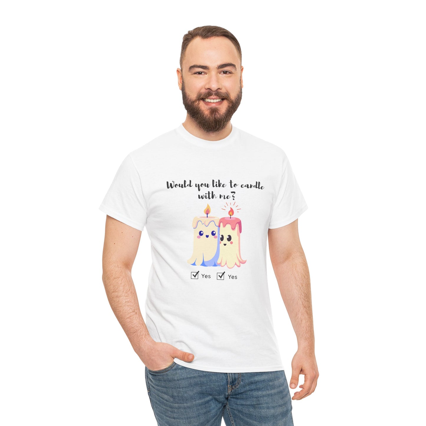Woud You Like to Candle With Me Tee — Candlelight Scent Lover Shirt