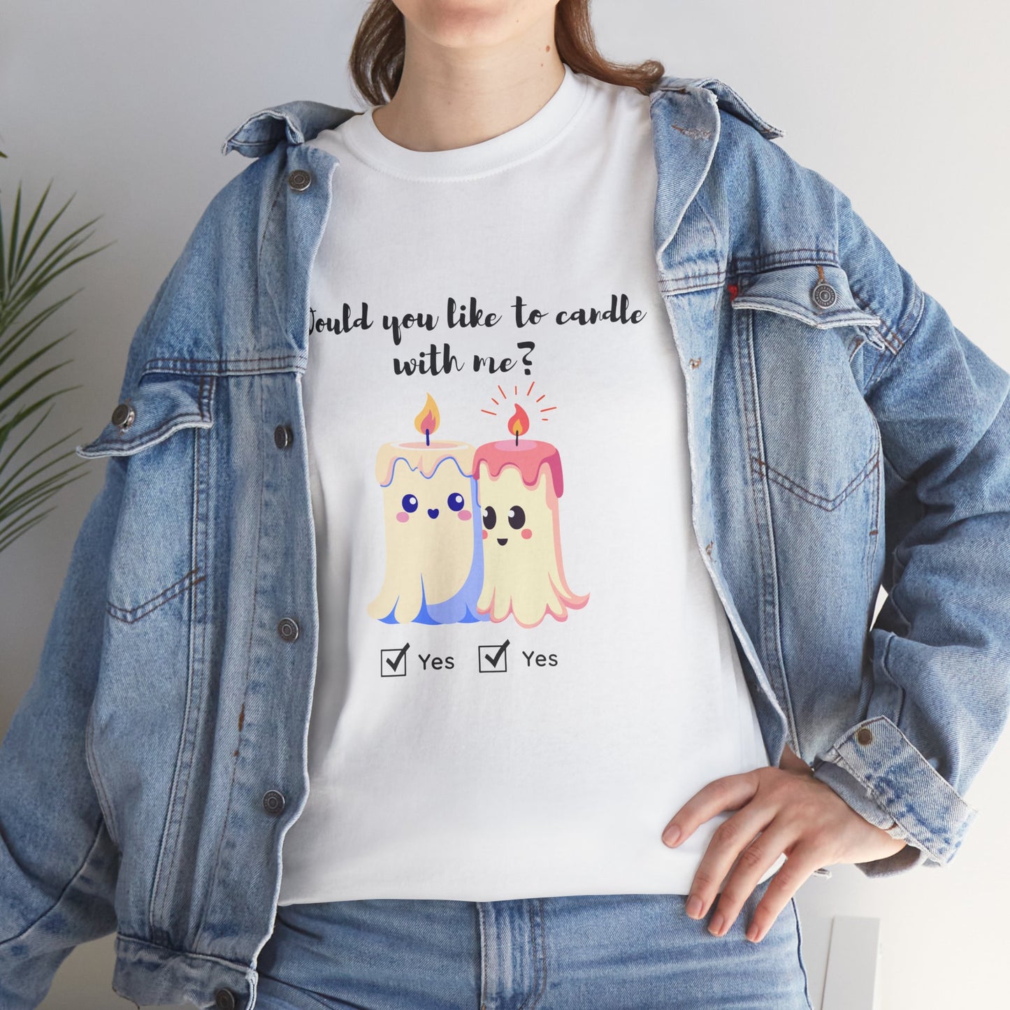 Woud You Like to Candle With Me Tee — Candlelight Scent Lover Shirt